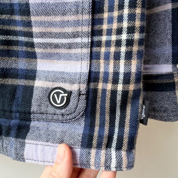 Vans x Anderson Paak Plaid Reversible Chore Jacket Men’s L/XL Purple Blue C36 - Picture 9 of 13